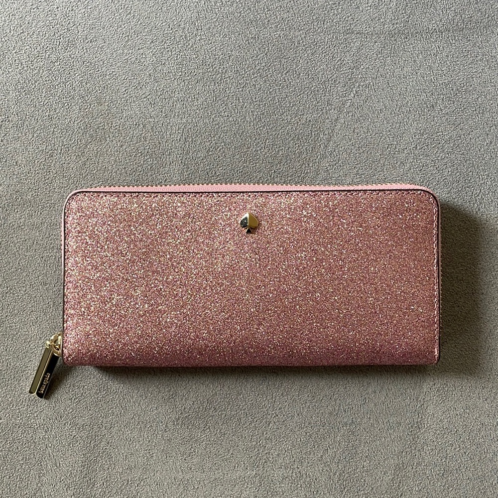 ✨ Kate spade pink glitter wallet